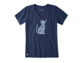 Life is Good Women's Crusher Vee - Botanicat