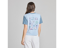 Life is Good Women's Boxy Crusher Tee - Painted Seashell Grid