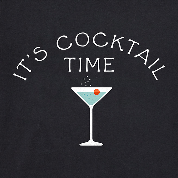 Life is Good Women's Crusher Lite Tee - It's Cocktail Time