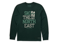 Life is Good Men's Long Sleeve Crusher Tee - Ski the North East