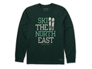 Life is Good Men's Long Sleeve Crusher Tee - Ski the North East
