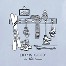 Life is Good Women's Long Sleeve Crusher Tee - Life is Good in the Snow