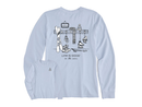 Life is Good Women's Long Sleeve Crusher Tee - Life is Good in the Snow