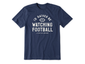 Life is Good Men's Crusher Tee - I'd Rather Be Watching Football