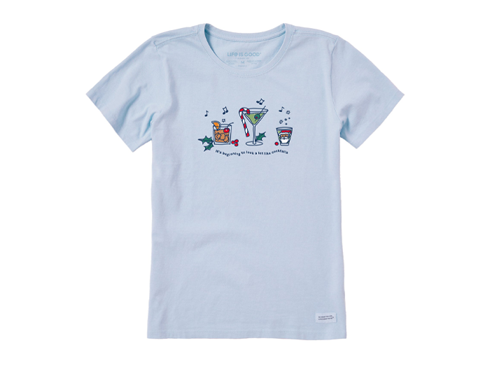 Life is Good Women's Crusher Tee - It's Beginning to Look Like Cocktails