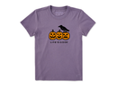 Life is Good Women's Crusher Tee - Crow on Pumpkins