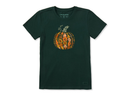 Life is Good Women's Crusher Tee - Flower Pumpkin