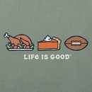 Life is Good Men's Crusher Tee - Thanksgiving Trio
