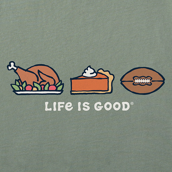 Life is Good Men's Crusher Tee - Thanksgiving Trio