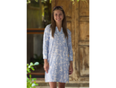 Treasures of Bali Women's Suzanne Split Neck Tunic Dress