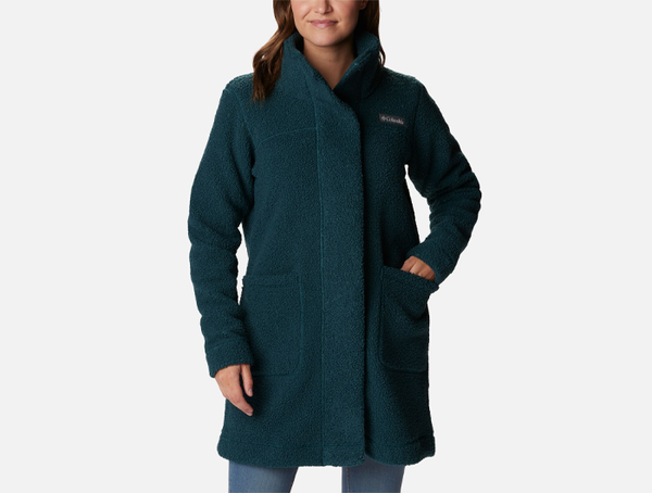 Columbia Womens Fleece Lined Jacket Full Zip Long Sleeve Pocket Black –  Goodfair