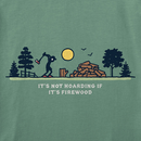 Life is Good Men's Crusher Tee - Jake Chopping Wood Vista
