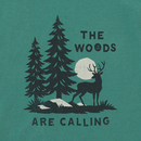 Life is Good Men's Crusher Tee - The Woods are Calling