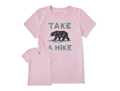 Life is Good Women's Crusher Tee - Take a Hike Roaming Bear