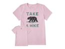 Life is Good Women's Crusher Tee - Take a Hike Roaming Bear
