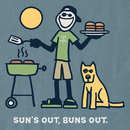 Life is Good Men's Crusher Tee - Suns Out Buns Out Jake