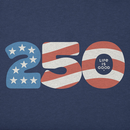Life is Good Women's Crusher Tee - 250 Flag