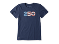 Life is Good Women's Crusher Tee - 250 Flag