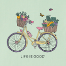 Life is Good Women's Crusher Tee - Fruit and Veggie Bike