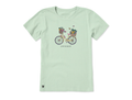 Life is Good Women's Crusher Tee - Fruit and Veggie Bike