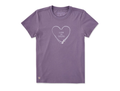 Life is Good Women's Crusher Tee - Heart Leash