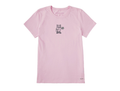 Life is Good Women's Crusher Tee - Owl with Daisy