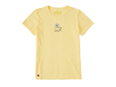 Life is Good Women's Crusher Tee - Grizzly with Daisy