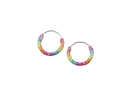 Tomas Rainbow Glitter Hoops - 10mm