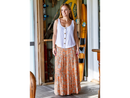 Treasures of Bali Women's Waverly Tiered Maxi Skirt