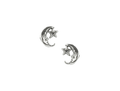 Tomas Crescent Moon and Star Post Earring