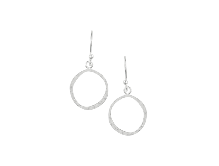 Tomas Hammered Circle Earring