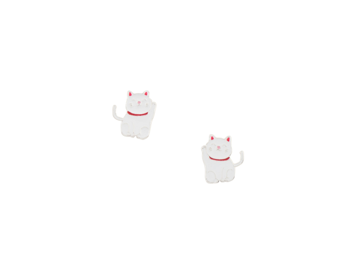 Tomas Lucky Cat Post Earring