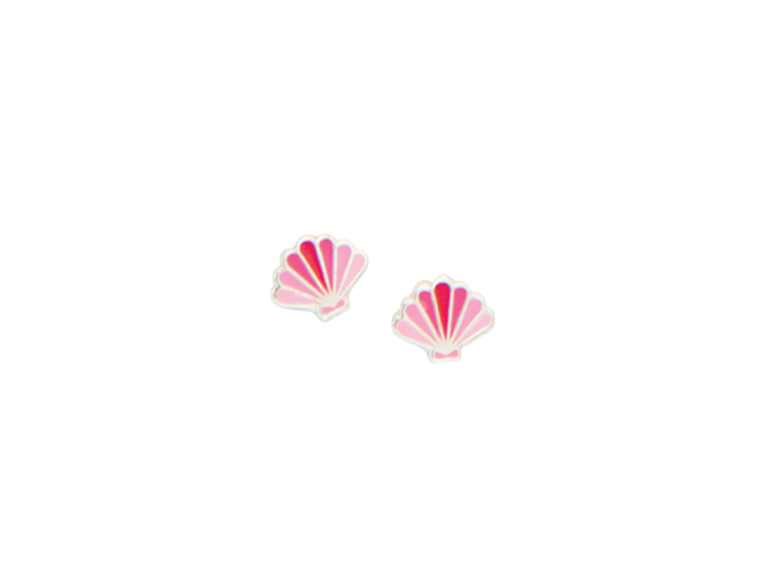 Tomas Shaded Pink Seashell Post Earring