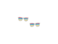 Tomas Striped Sunglasses Post Earring