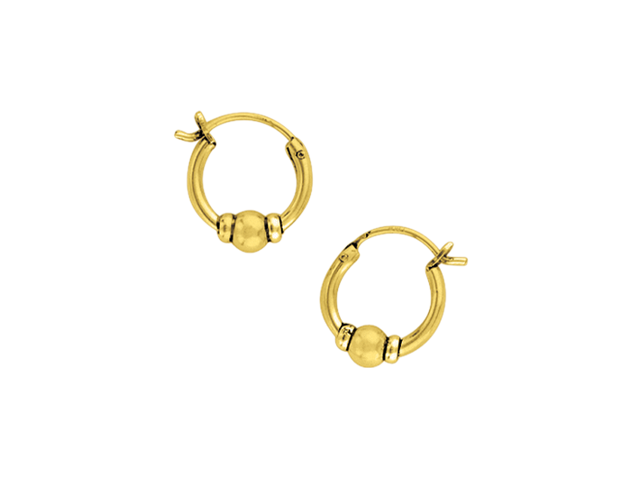 Tomas Bali Bead Hoops - 12mm
