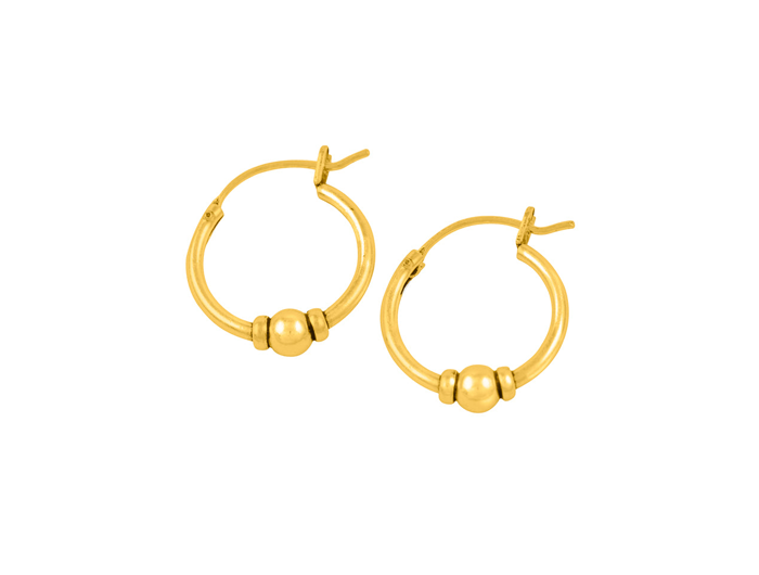 Tomas Bali Bead Hoops - 16mm