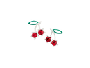 Tomas Crystal Enamel Cherries Post Earring