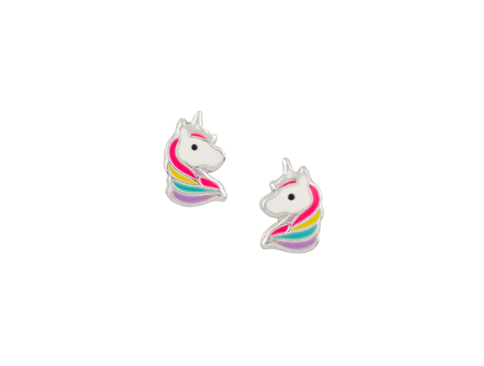 Tomas Enamel Rainbow Unicorn Post Earring