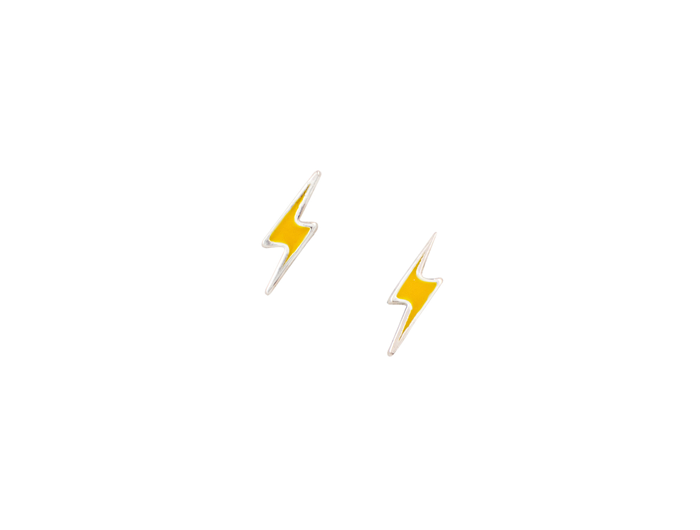Tomas Enamel Lightning Bolt Post Earring