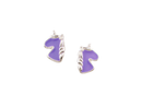 Tomas Purple Unicorn Head Post Earring