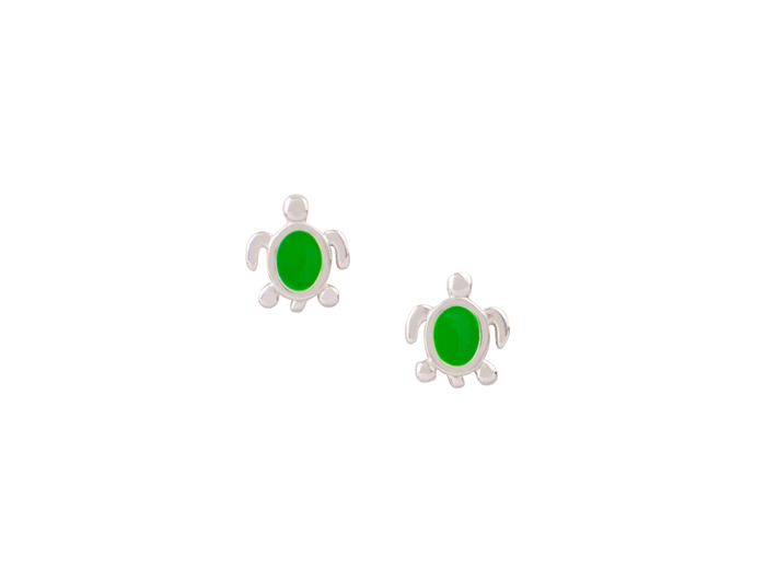 Tomas Little Green Turtle Post Earring