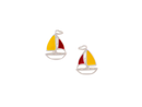 Tomas Enamel Sailboat Post Earring
