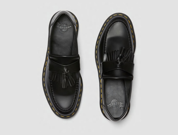 Dr. Martens Adrian Yellow Stitch Leather Tassel Loafers Dr. Martens Adrian Yellow Stitch Leather Tassel Loafers