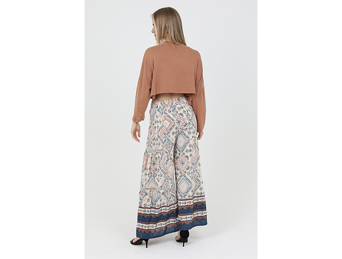 Angie Women's Wide Leg Lace Detail Pant