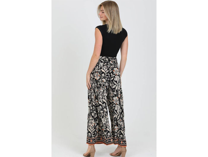 Angie Women's Flare Leg Wide Tie Waist Pant