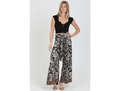 Angie Women's Flare Leg Wide Tie Waist Pant