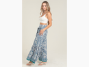 Angie Women's Flare Leg Wide Tie Waist Pant