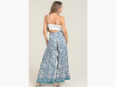 Angie Women's Flare Leg Wide Tie Waist Pant