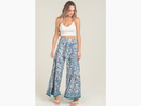 Angie Women's Flare Leg Wide Tie Waist Pant