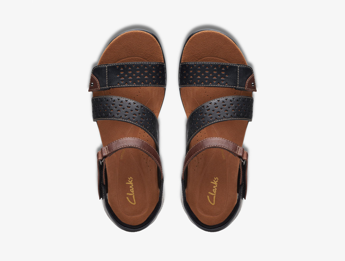 Clarks Women's Kitly Way Leather Sandals